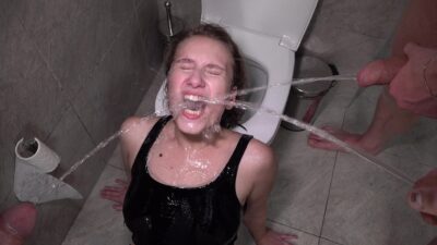 DAP – PISS – DRINKING – WASH – Anastasia Mistress VS 3 Big Pissing Cock (wet)