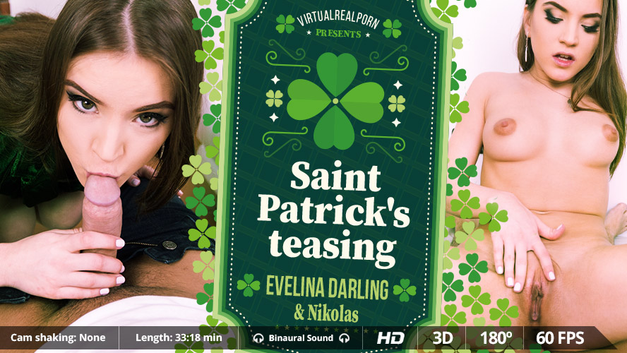 Evelina Darling in Saint Patrick's teasing