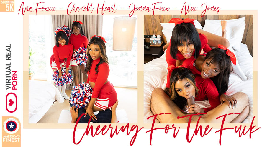 Ana Foxxx and Chanell Heart with Jenna J Foxx in Cheering For The Fuck